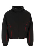 Salvatore Ferragamo Men Black Polyester Blend Jacket