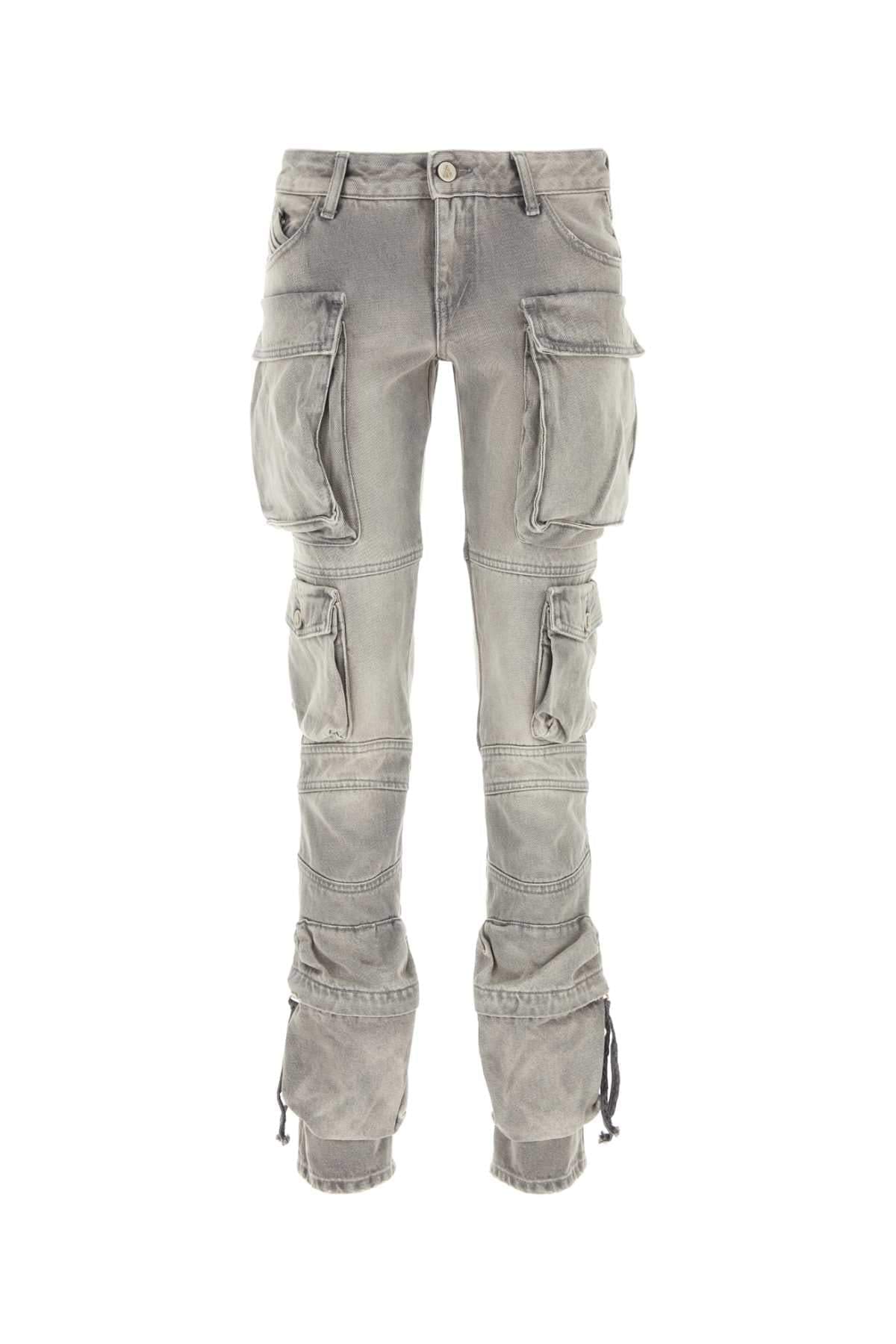 The Attico Women Grey Denim Jeans