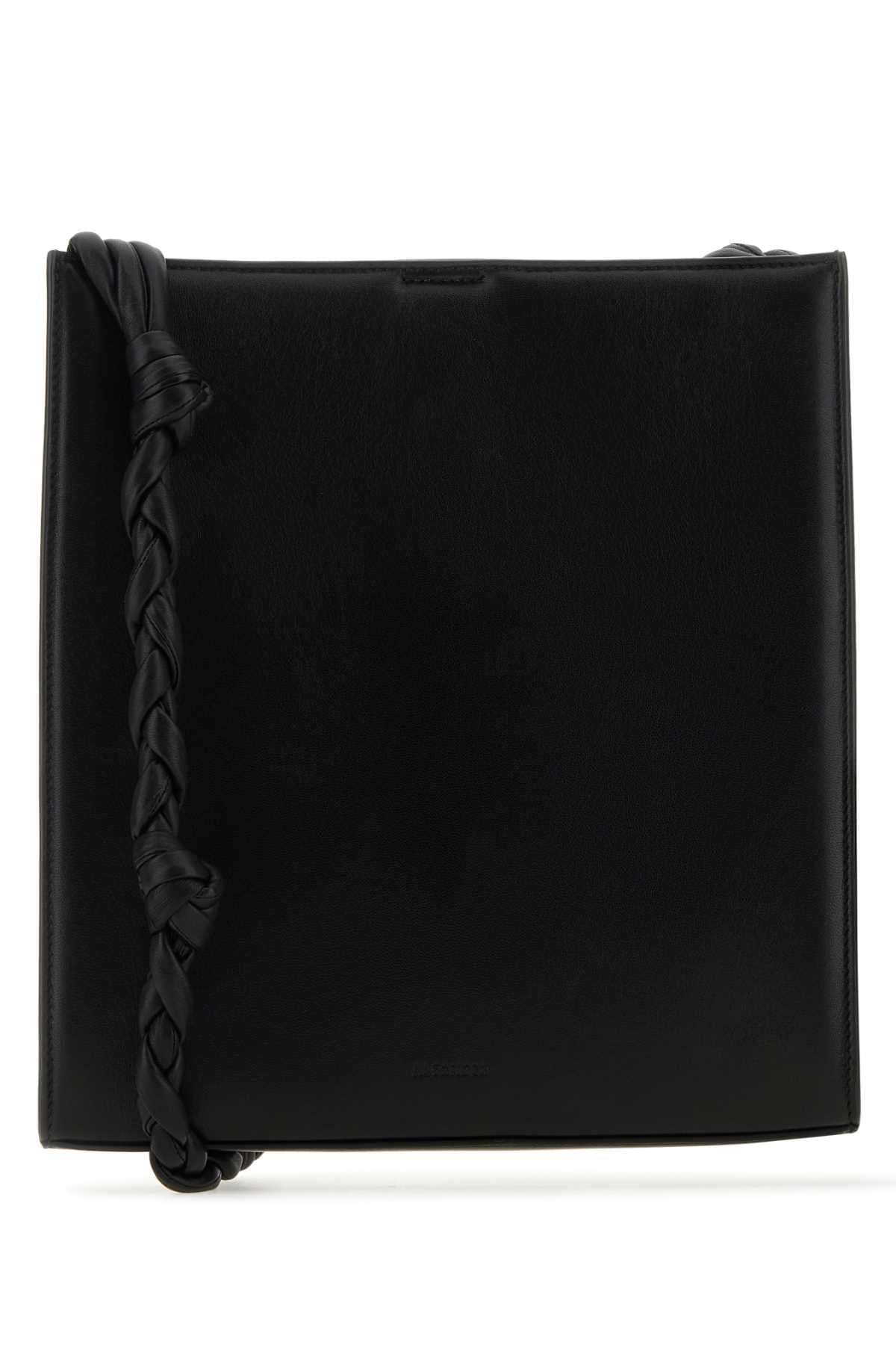 Jil Sander Women Black Leather Medium Tangle Shoulder Bag
