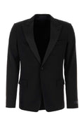 Lanvin Men Black Wool Blazer