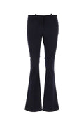Off White Women Midnight Blue Wool Pant