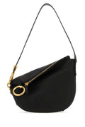 Burberry Women Black Leather Knight Small Shoulder Bag