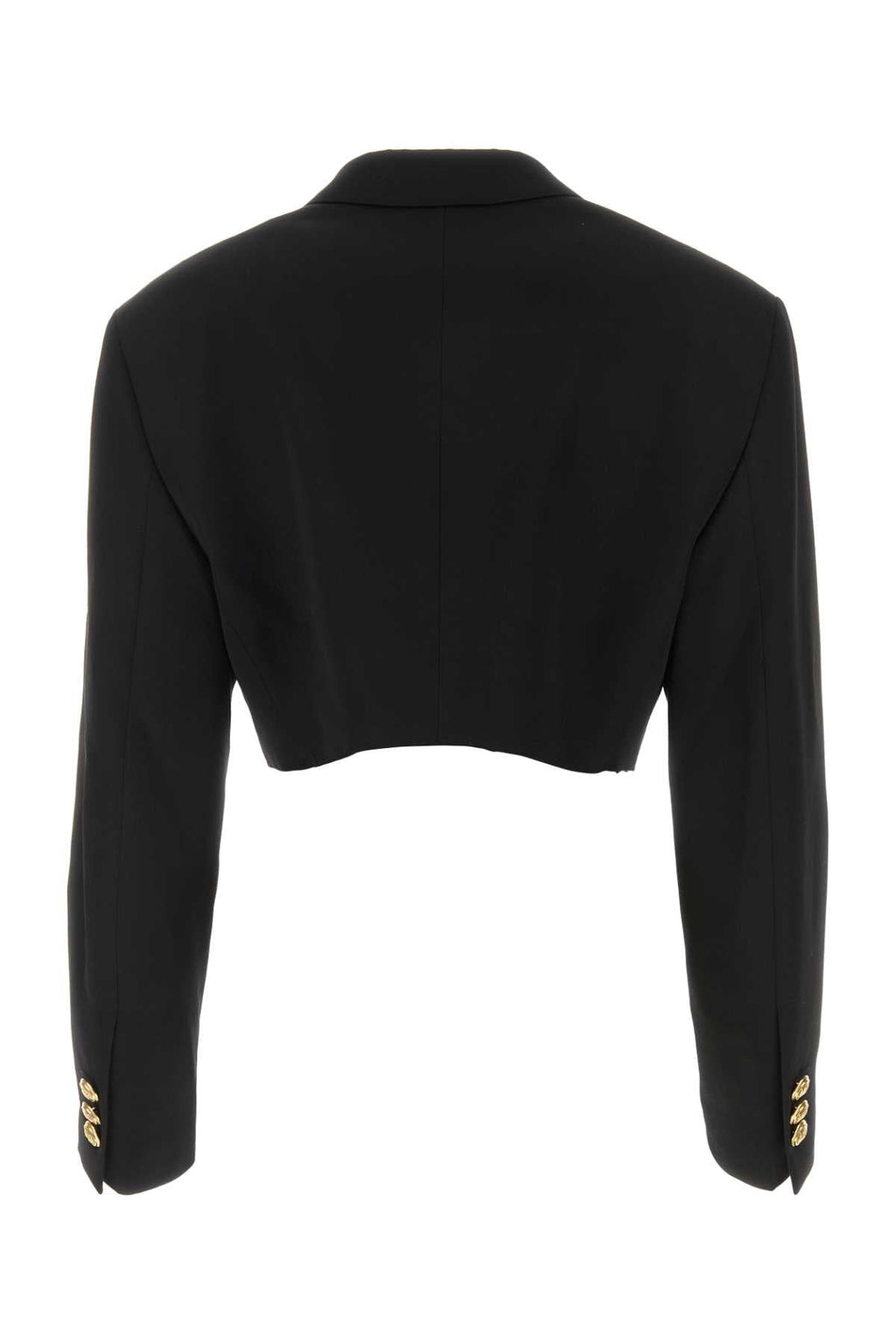Palm Angels Women Black Polyester Blend Boyfriend Blazer