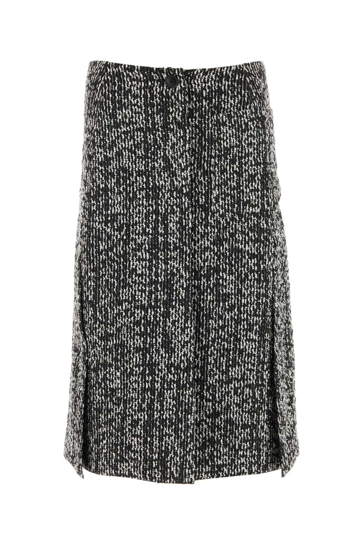 Lanvin Women Two-Tone Boucle Skirt