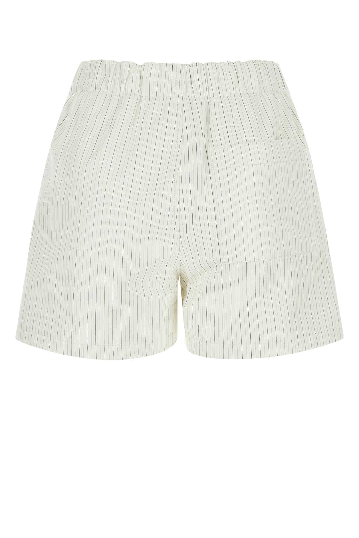 Bottega Veneta Women Printed Leather Shorts