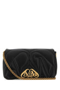 Alexander Mcqueen Women Black Leather Small Seal Shoulder Bag