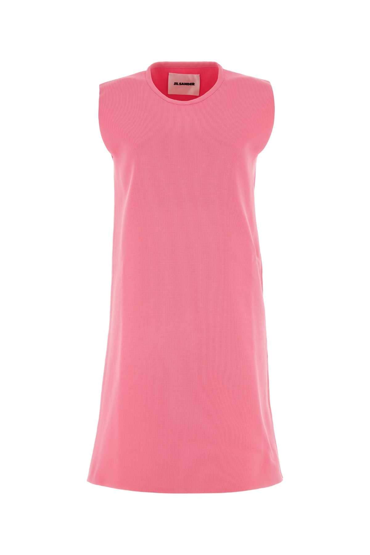 Jil Sander Women Fluo Pink Polyester Mini Dress