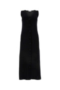 Jil Sander Women Black Stretch Cotton Blend Dress