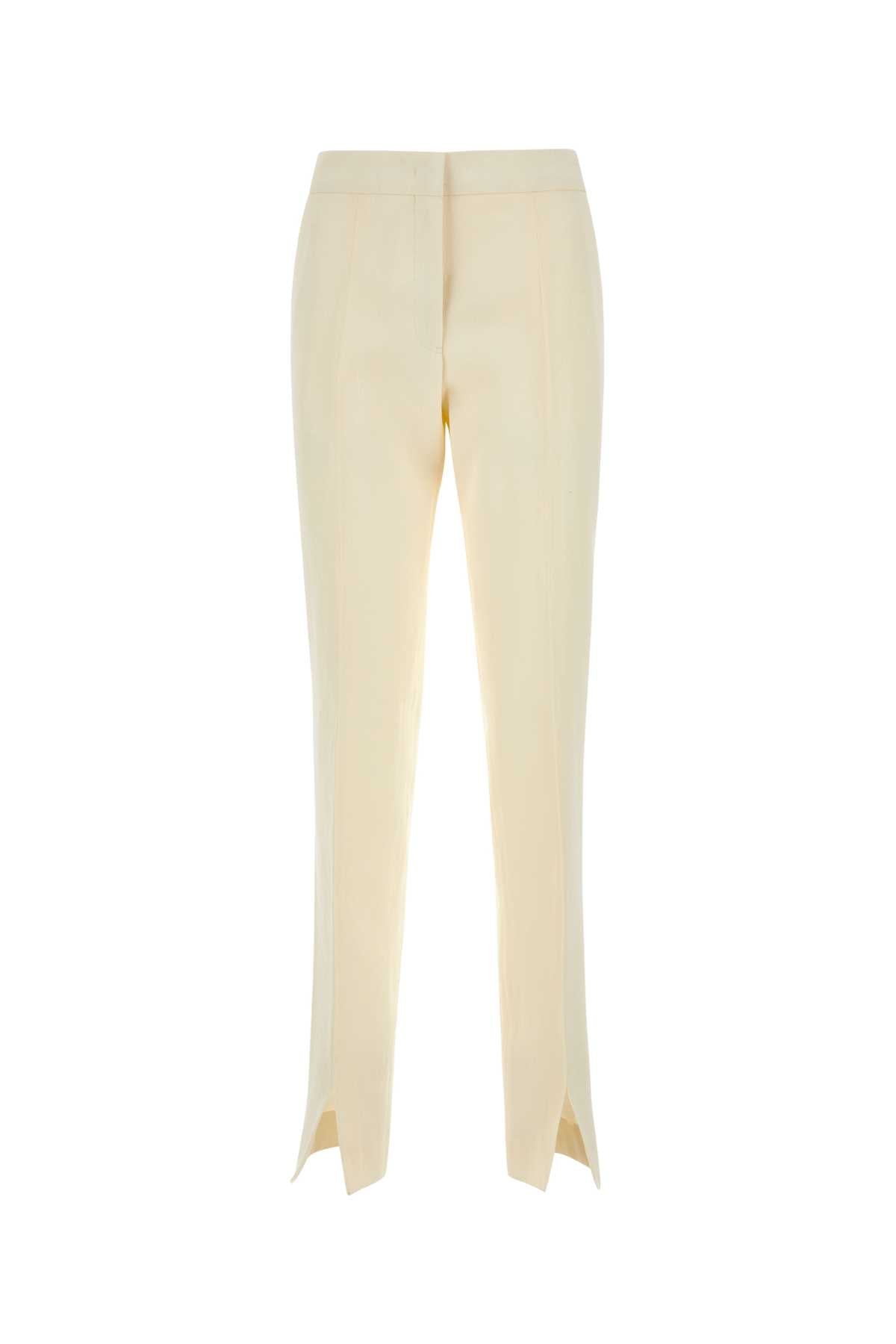 Jil Sander Women Ivory Viscose Blend Pant