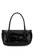 Jil Sander Women Black Leather Small Knot Handle Handbag