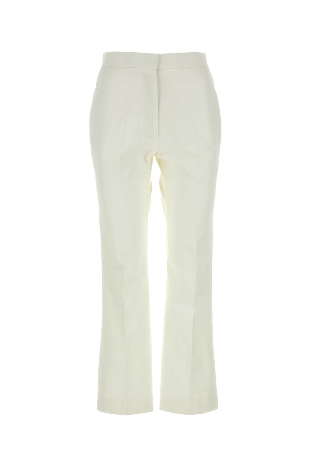Jil Sander Women White Cotton Pant