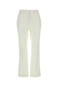 Jil Sander Women White Cotton Pant