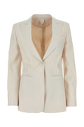 Max Mara Women Ivory Duchesse Avoriaz Blazer