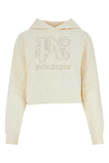 Palm Angels Women Ivory Cotton Sweatshirt