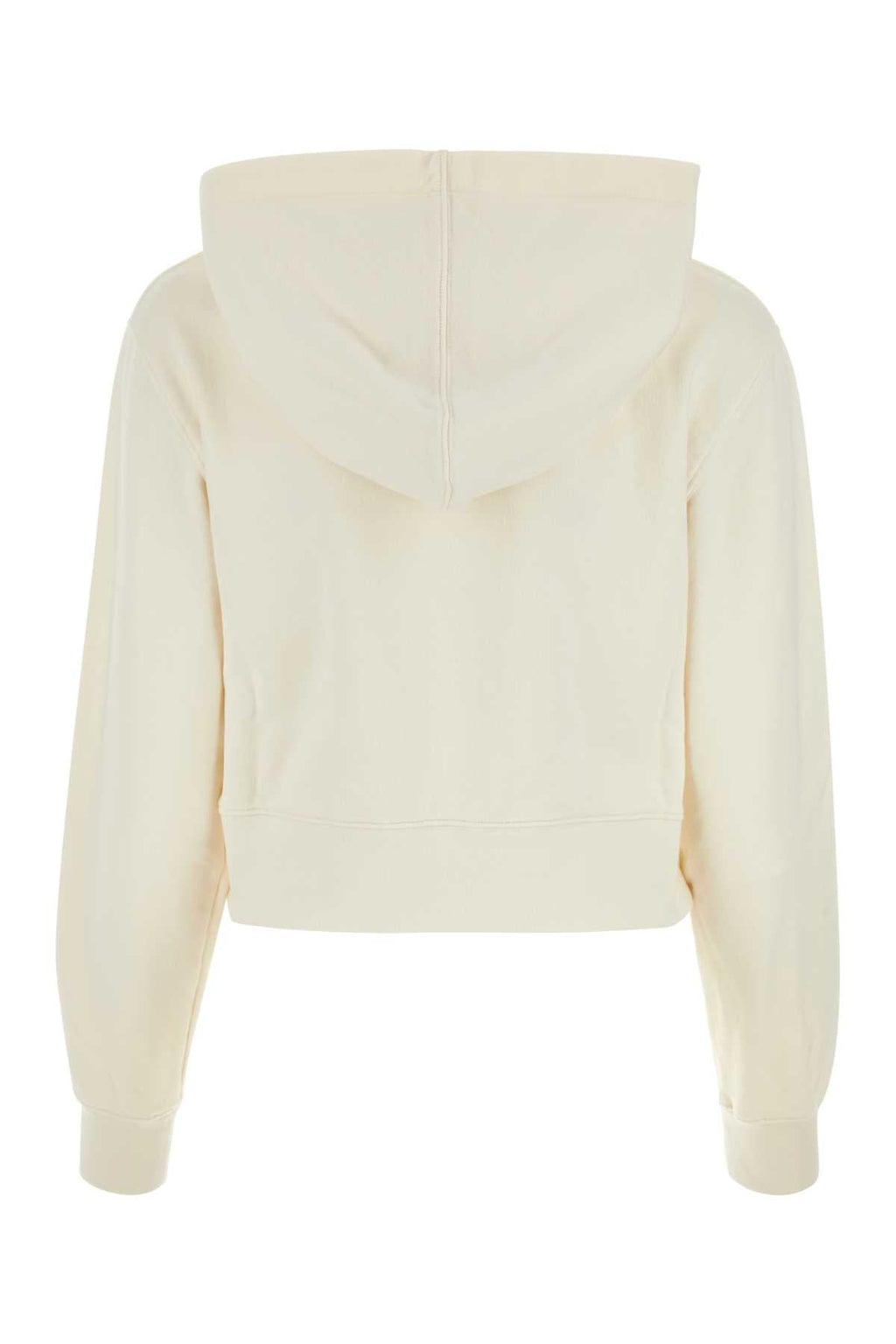 Palm Angels Women Ivory Cotton Sweatshirt