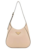 Prada Women Powder Pink Leather Shoulder Bag
