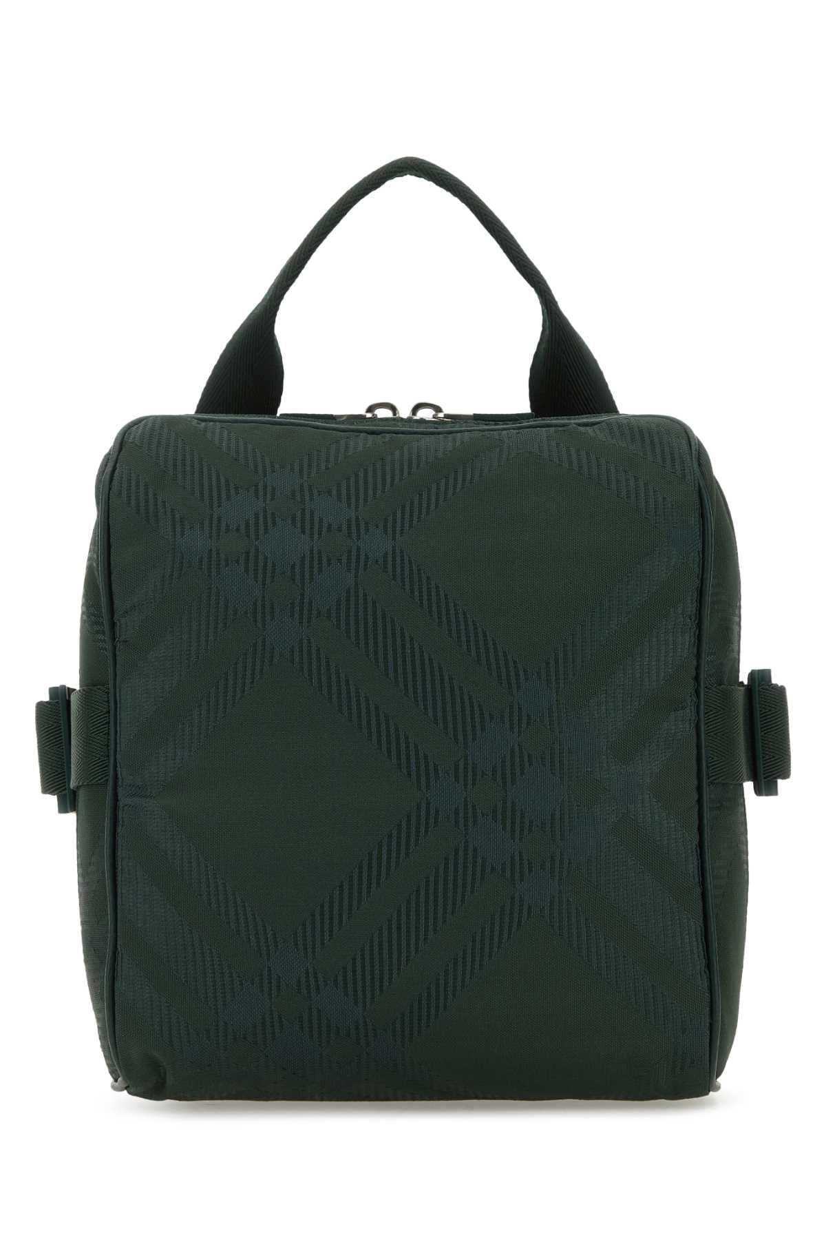 Burberry Men Bottle Green Fabric Crossbody Bag