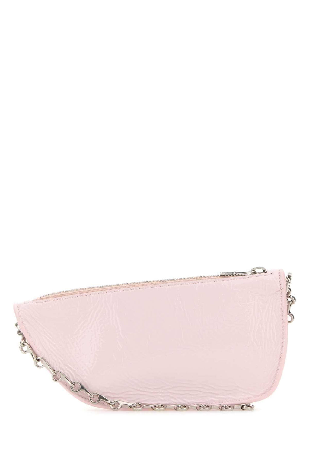 Burberry Women Pastel Pink Leather Micro Shield Shoulder Bag