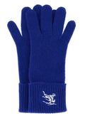 Burberry Women Electric Blue Cashmere Blend Gloves