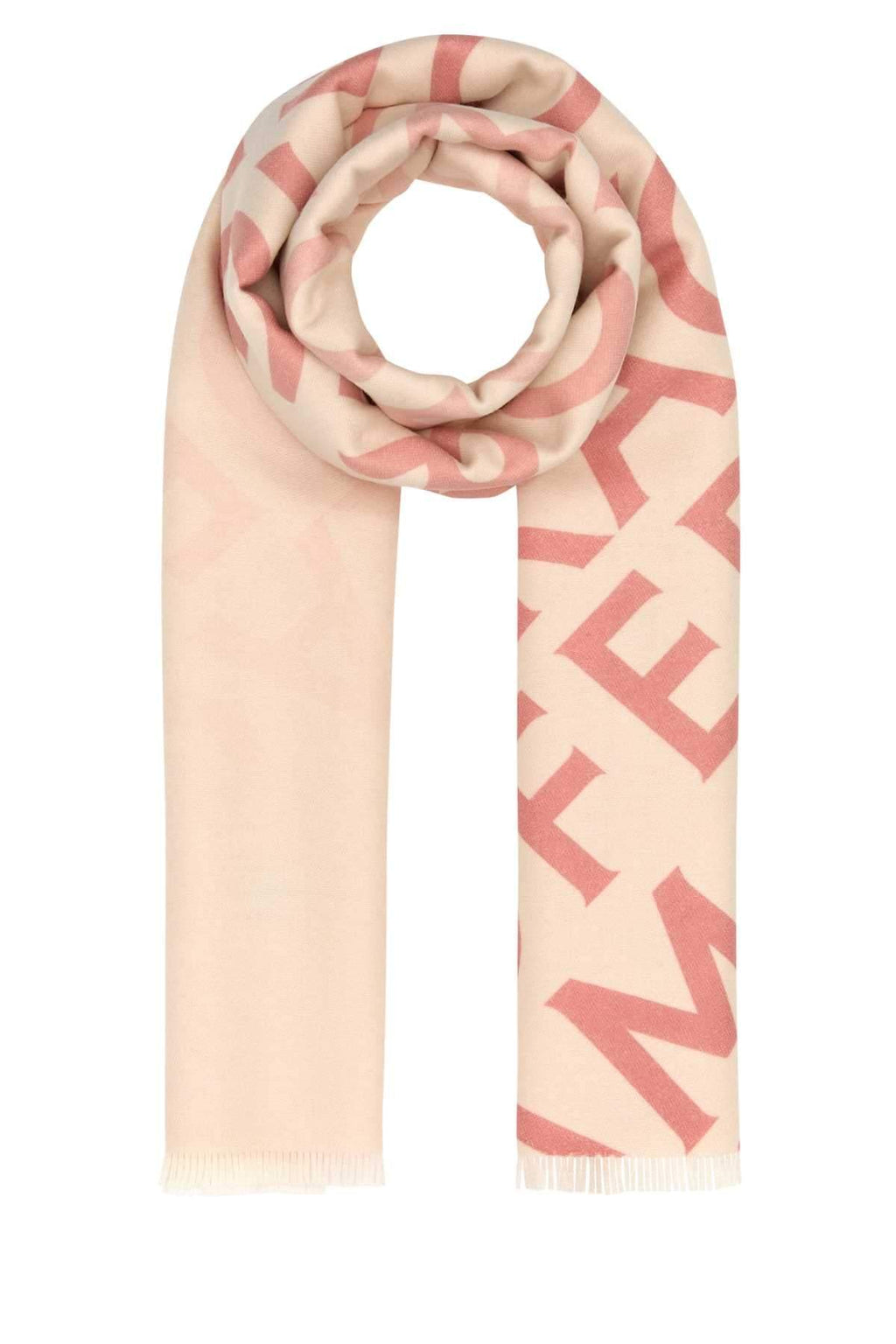 Salvatore Ferragamo Women Embroidered Wool Blend Reversible Scarf