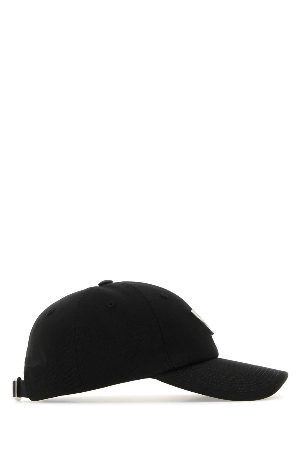 Valentino Garavani Women Black Stretch Cotton Baseball Cap