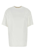 Valentino Garavani Women White Cotton Blend T-Shirt