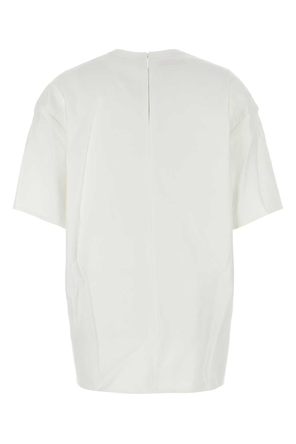 Valentino Garavani Women White Cotton Blend T-Shirt