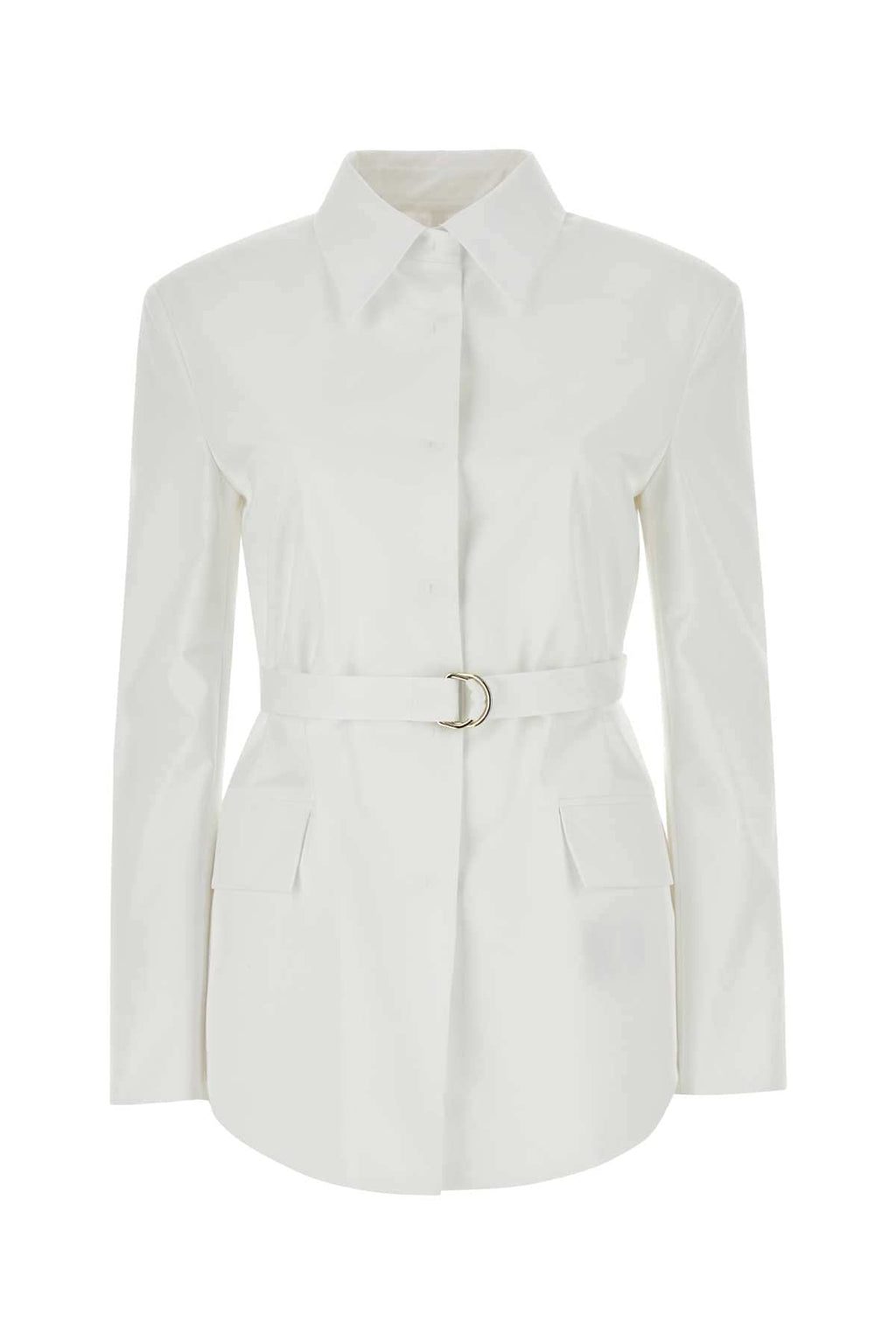 Valentino Garavani Women White Poplin Overcoat