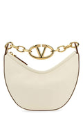 Valentino Garavani Women Ivory Leather Mini Hobo Vlogo Moon Handbag