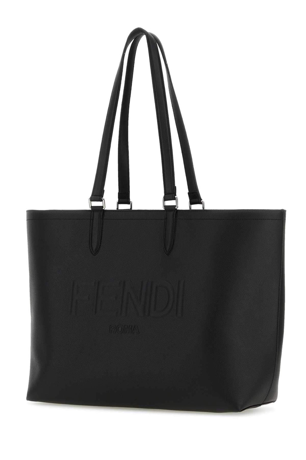 Fendi Men Back Leather Fendi Roma Shopping Bag