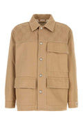 Gucci Men Camel Cotton Jacket