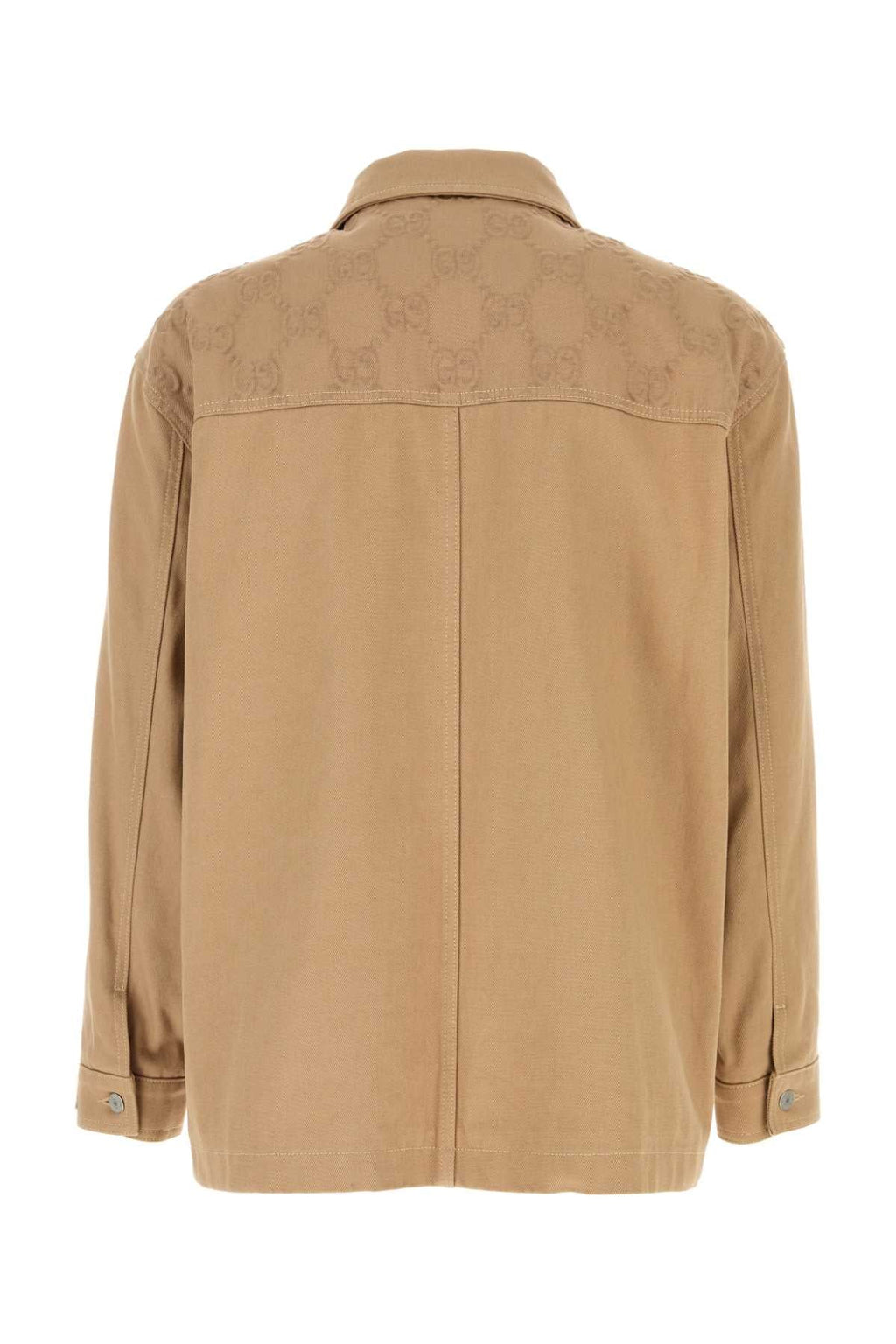Gucci Men Camel Cotton Jacket