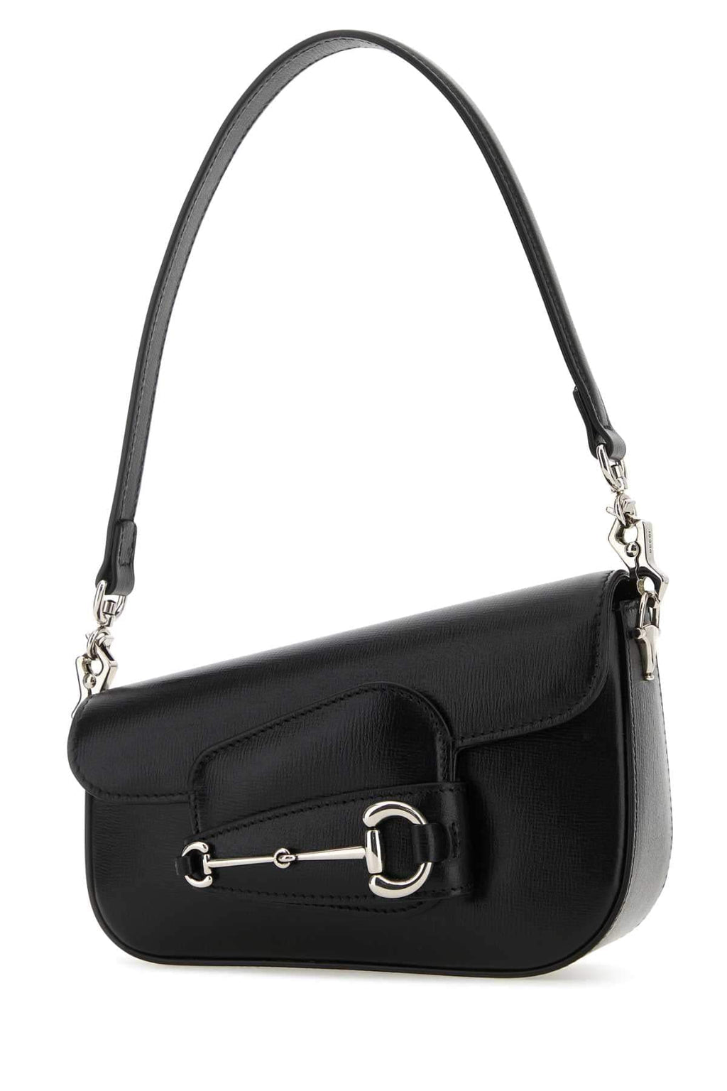 Gucci Women Black Leather Mini Gucci Horsebit 1955 Handbag
