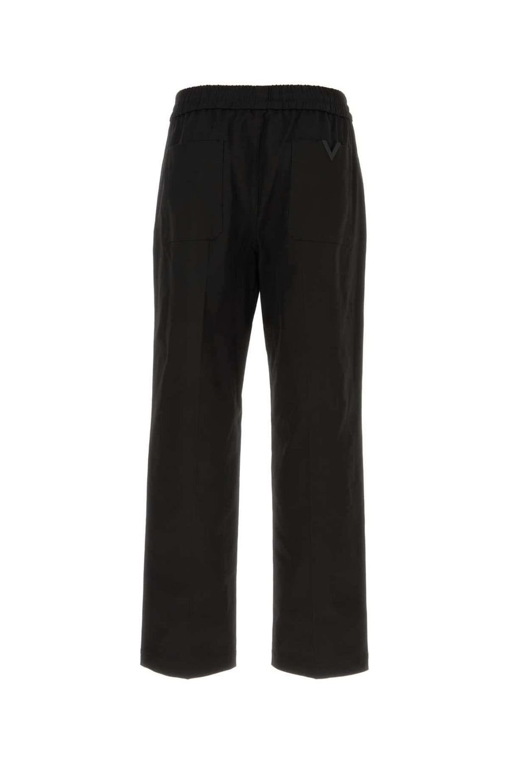 Valentino Garavani Men Black Stretch Cotton Pant