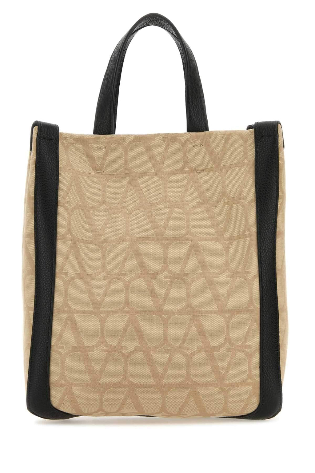 Valentino Garavani Men Beige Toile Iconographe Shopping Bag