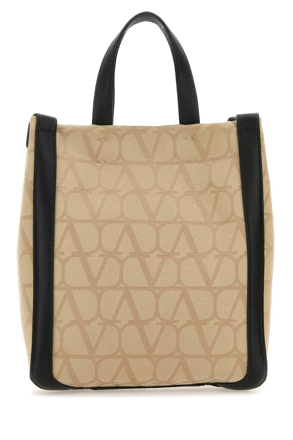 Valentino Garavani Men Beige Toile Iconographe Shopping Bag