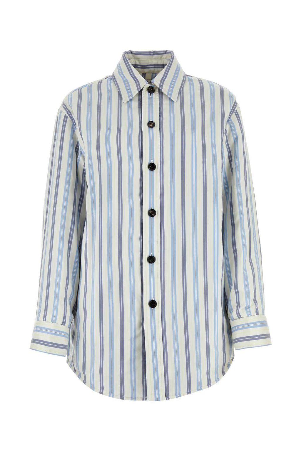 Bottega Veneta Women Embroidered Silk Oversize Padded Shirt
