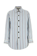 Bottega Veneta Women Embroidered Silk Oversize Padded Shirt