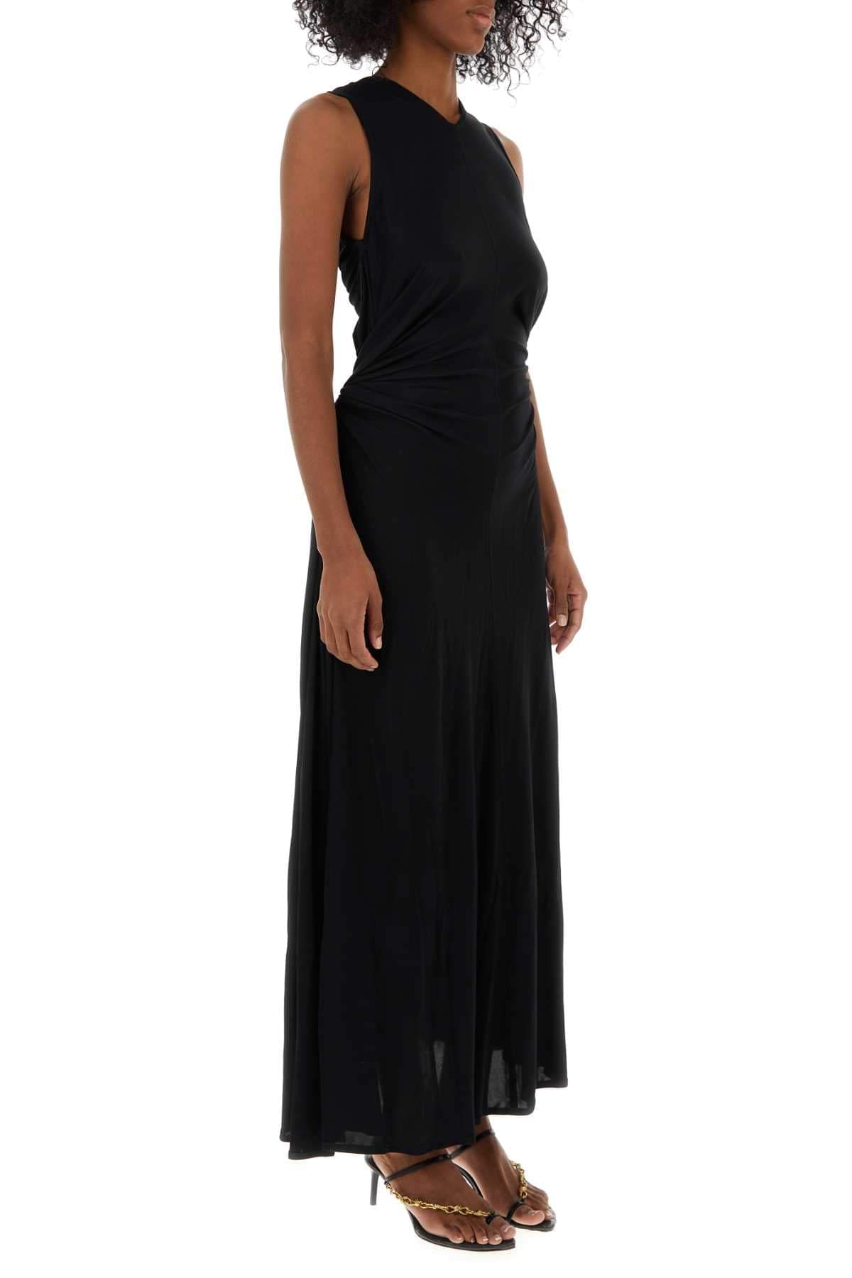 Bottega Veneta Women Black Jersey Long Dress