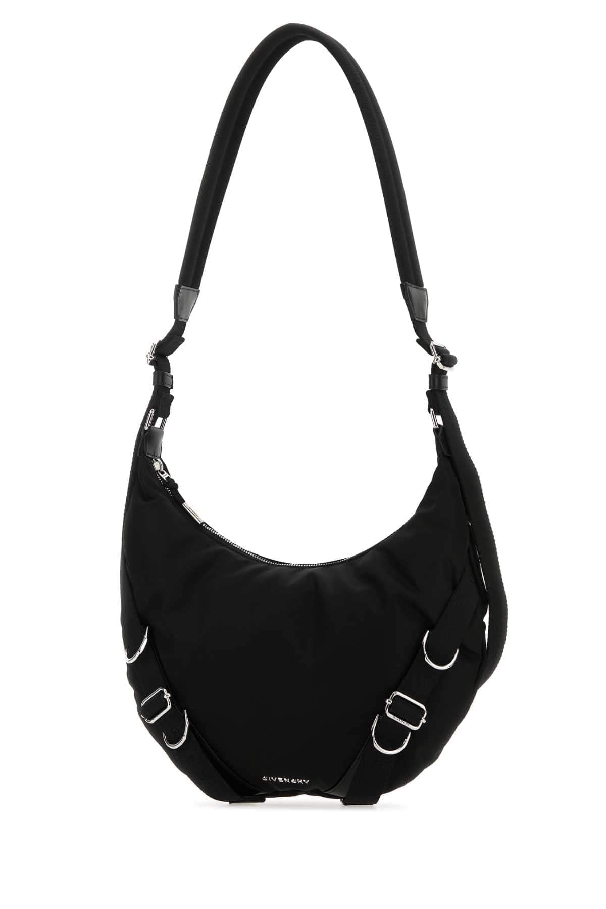 Givenchy Men Black Nylon Blend Voyou Crossbody Bag