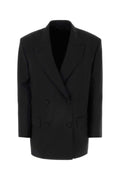Givenchy Women Black Wool Blend Oversize Blazer