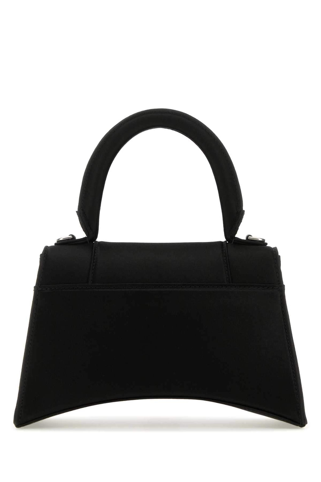 Balenciaga Women Black Satin Small Hourglass Handbag