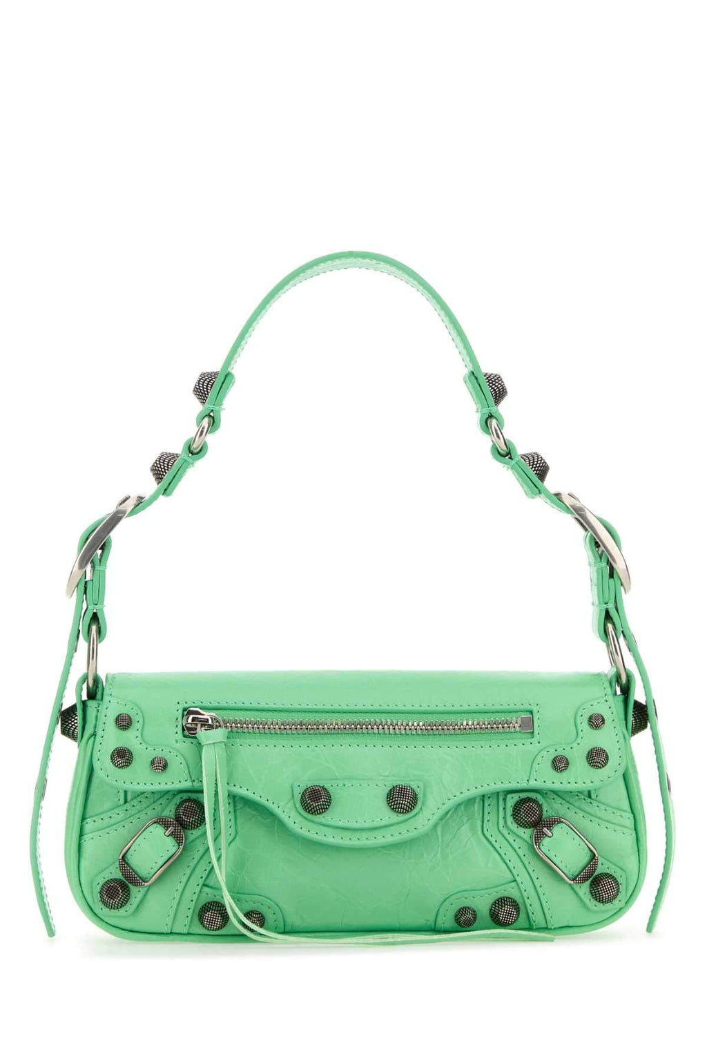 Balenciaga Women Light Green Leather Le Cagole Sling Xs Shoulder Bag