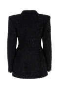 Balenciaga Women Black Boucle Oversize Hourglass Blazer