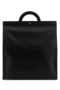 Valentino Garavani Men Black Leather Shopping Bag