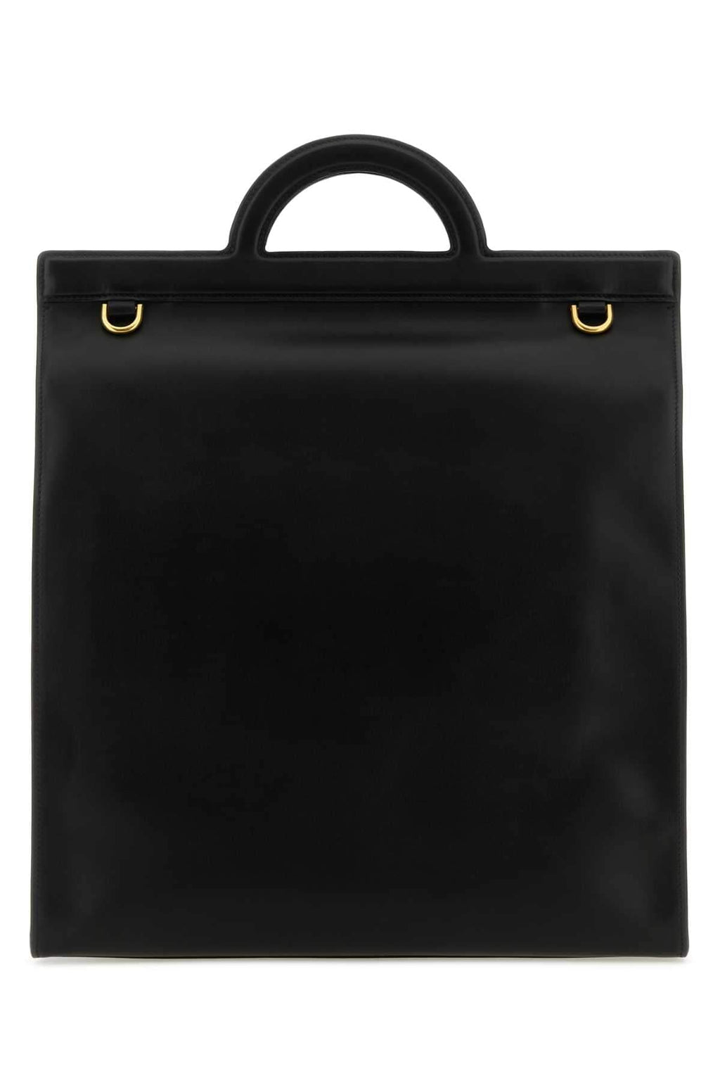 Valentino Garavani Men Black Leather Shopping Bag