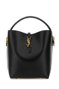 Saint Laurent Women Black Leather Le 37 Bucket Bag