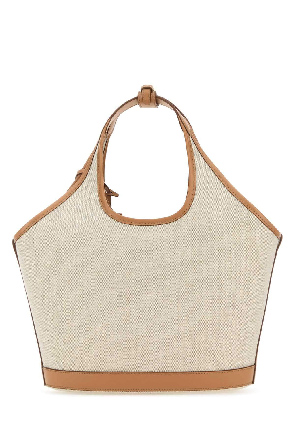 Prada Women Sand Canvas Handbag