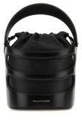 Alexander Mcqueen Women Black Leather The Rise Bucket Bag