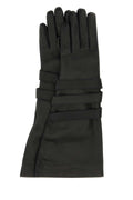 Saint Laurent Women Black Leather Gloves